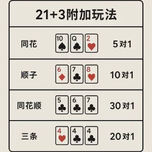 21点附加投注图