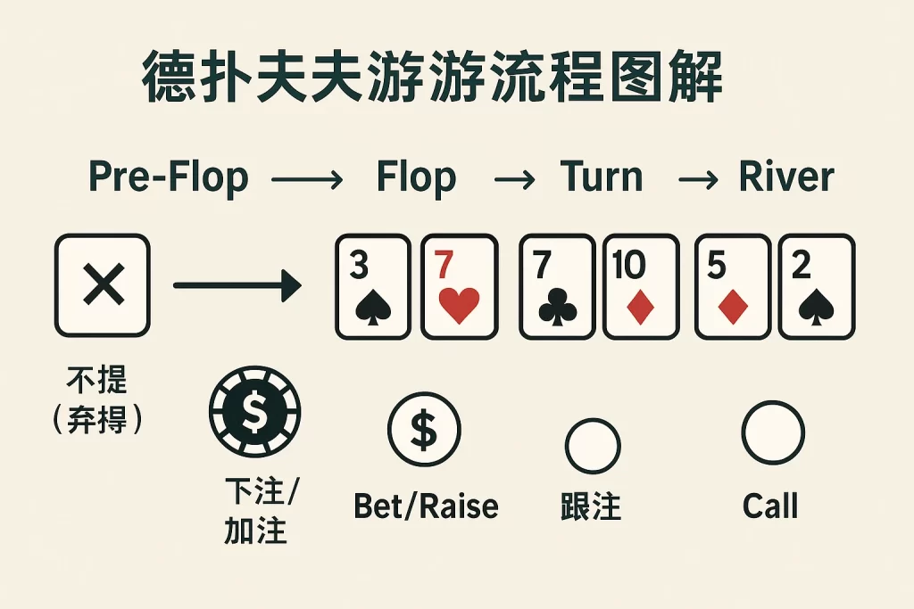 德州扑克游戏流程图解