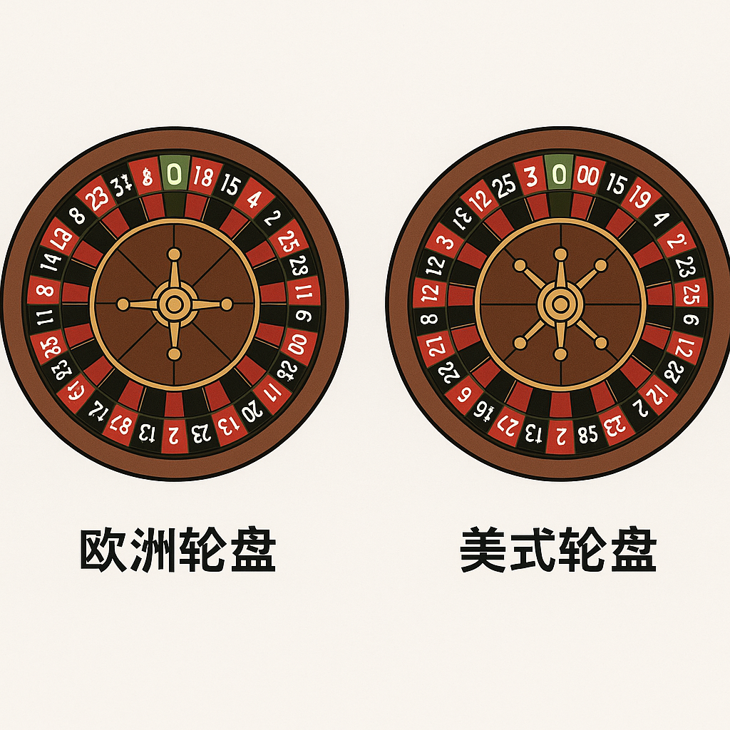 欧洲轮盘与美式轮盘区别图